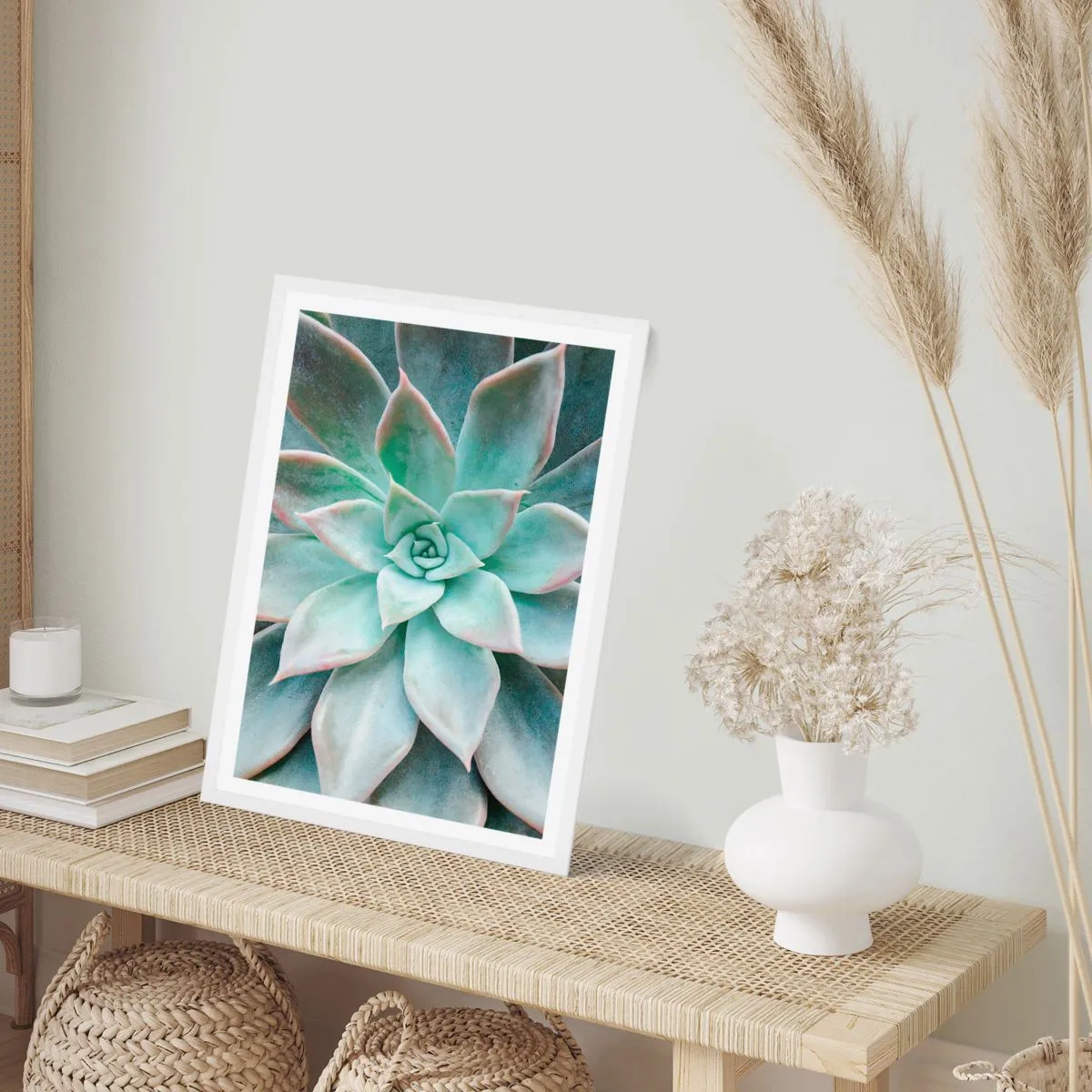 Plakat i hvid ramme - Hjertet af ørkenen - 61x91 cm