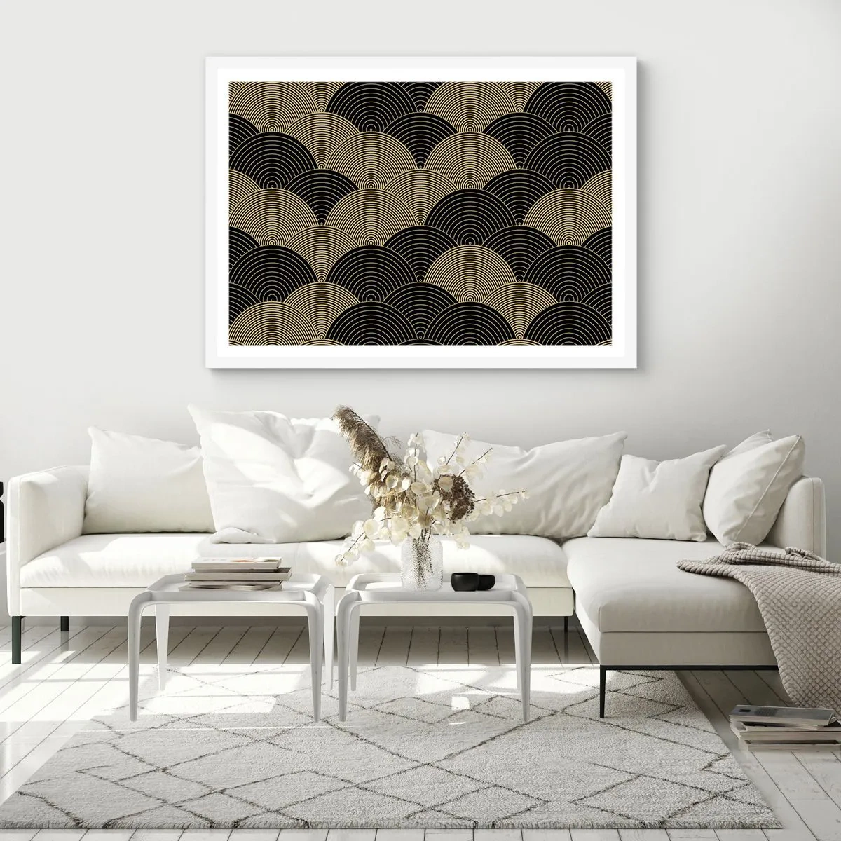 Plakat i hvid ramme - Enhed i mangfoldighed - 50x40 cm