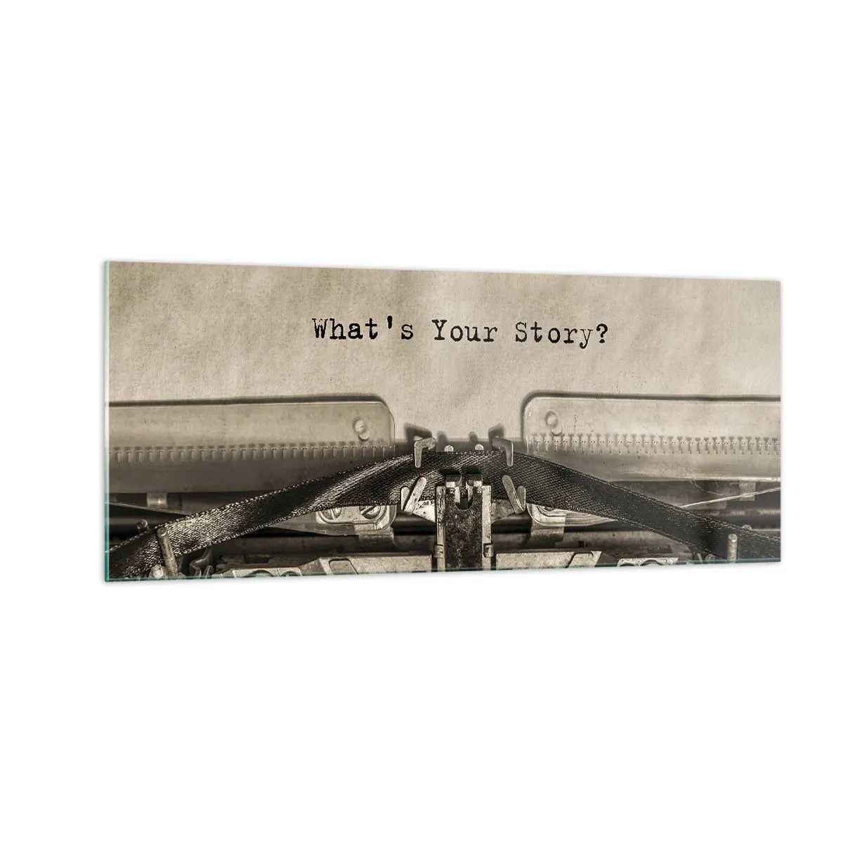 Billede på glas - Fortæl mig - 100x40 cm