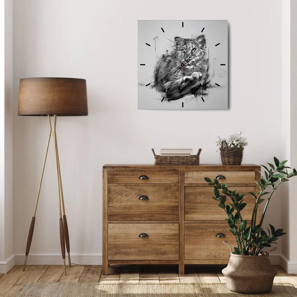 Vægur, Uret - Ja, jeg lytter godt efter - 30x30 cm