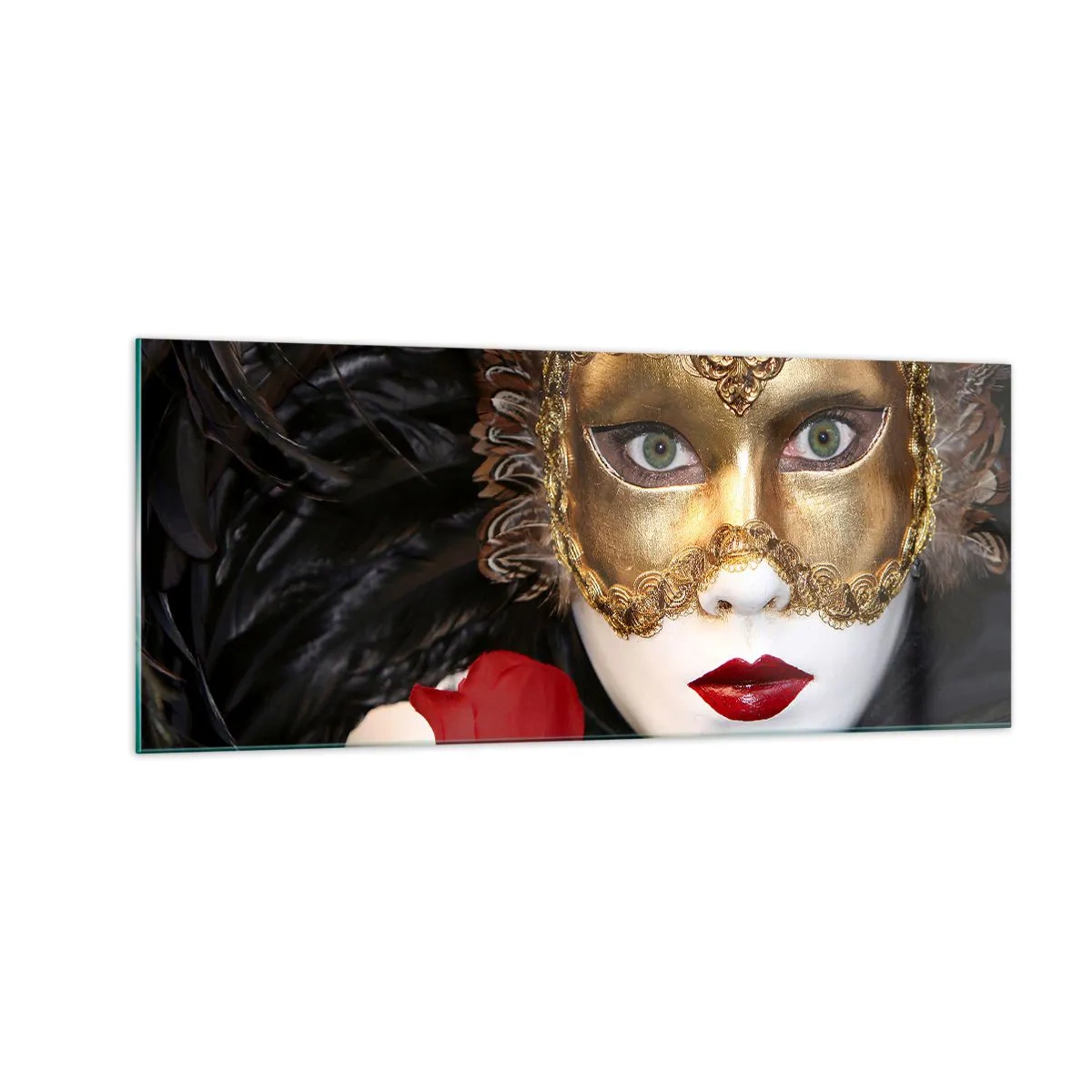 Billede på glas - Fordi livet er et stort bal - 100x40 cm