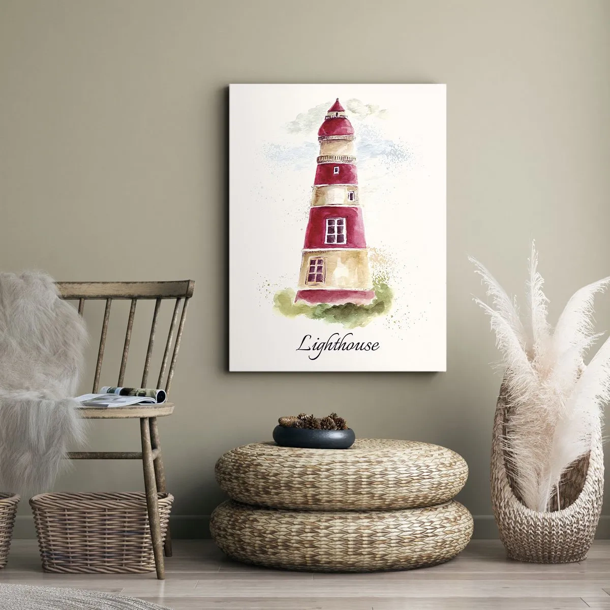 Lærredstryk - Billede på lærred - Altid vejret omkring - 50x70 cm