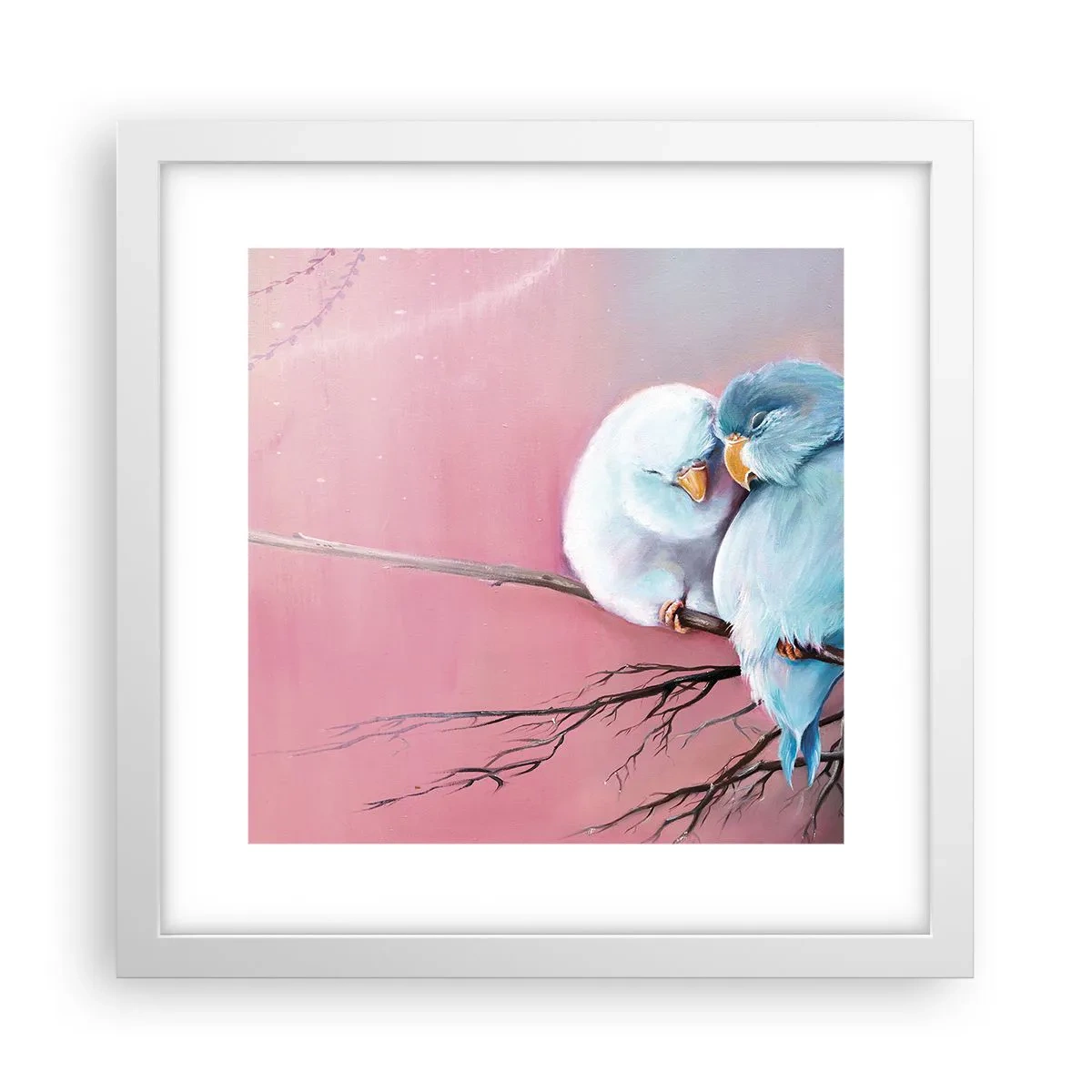 Plakat i hvid ramme - Hvad er der at tilføje?.... - 30x30 cm