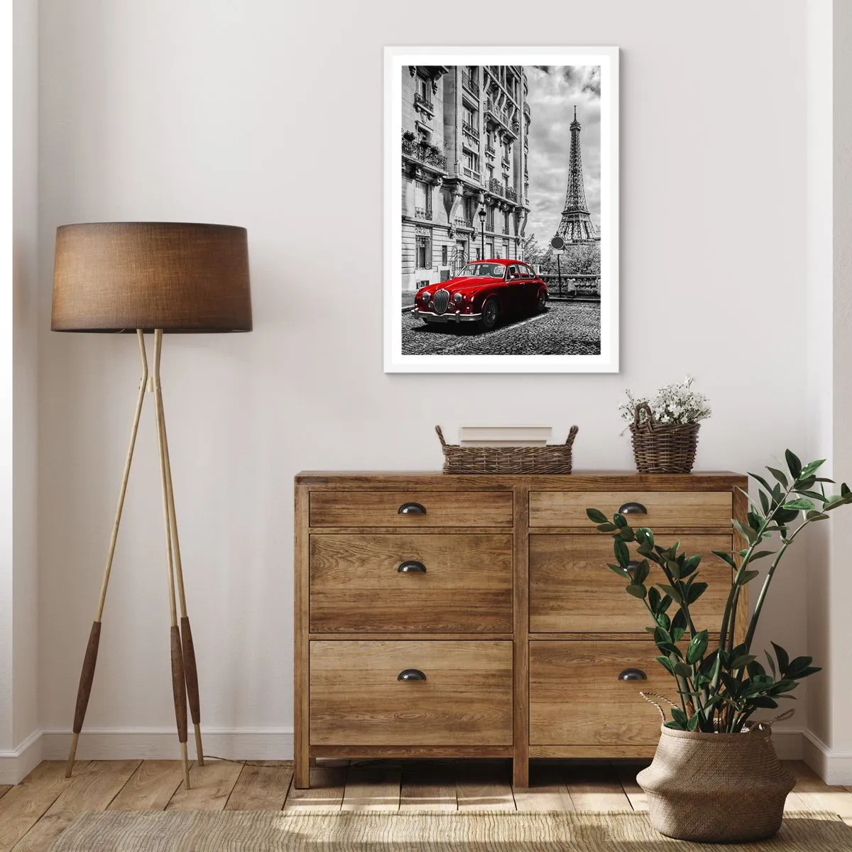 Plakat i hvid ramme - Rovdyr i byen - 30x40 cm