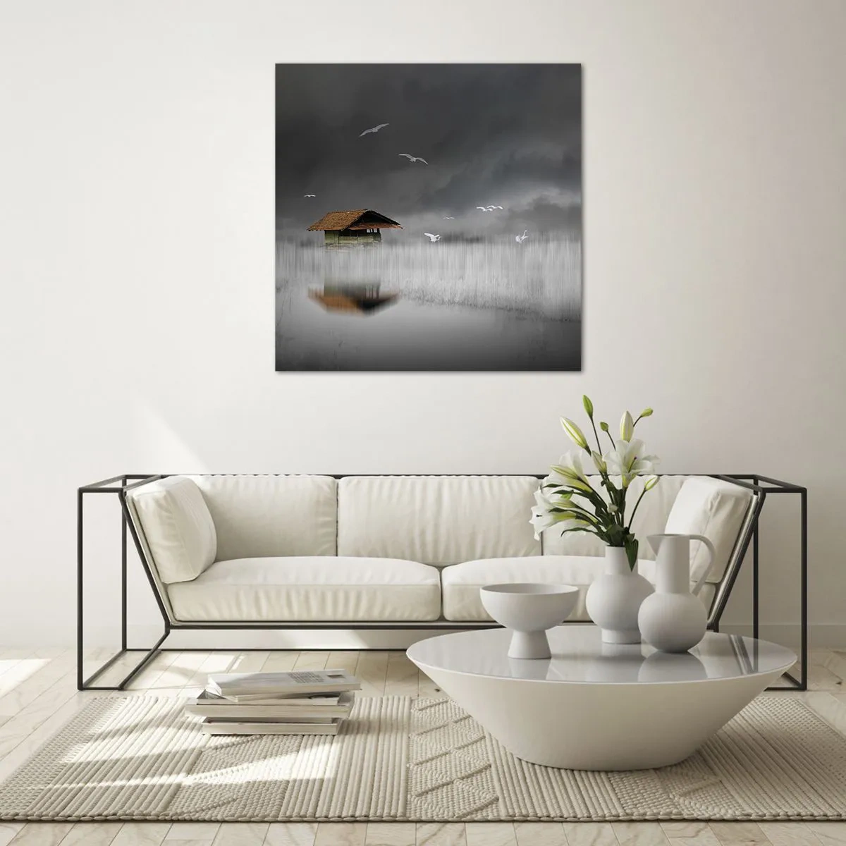 Billede på glas - Beskyttelse mod regnen - 50x50 cm