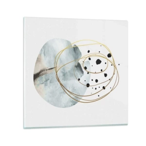 Billede på glas - I rummets favntag - 30x30 cm