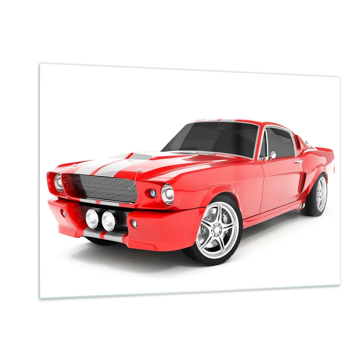 Billede på glas - Mustang så hurtigt som vinden - 120x80 cm