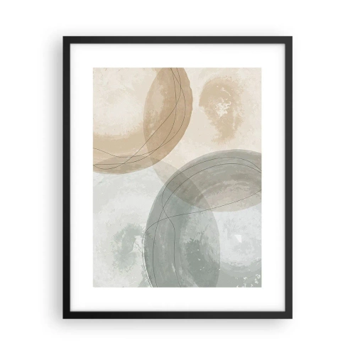 Plakat i sort ramme - Gennemtrængning af verdener - 40x50 cm