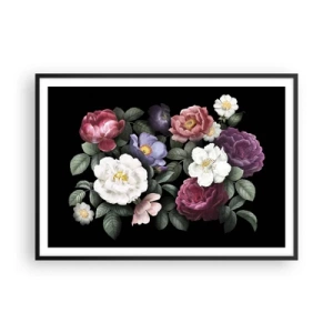Plakat i sort ramme - Fra en engelsk have - 100x70 cm