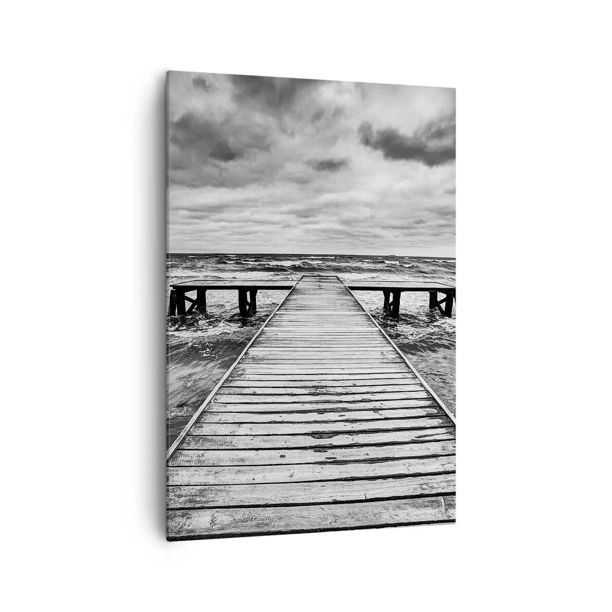 Lærredstryk - Billede på lærred - Jeg venter på, at vinden blæser væk... - 70x100 cm