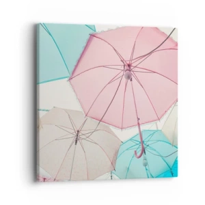 Lærredstryk - Billede på lærred - Nogle gange solskin, andre gange regn - 40x40 cm