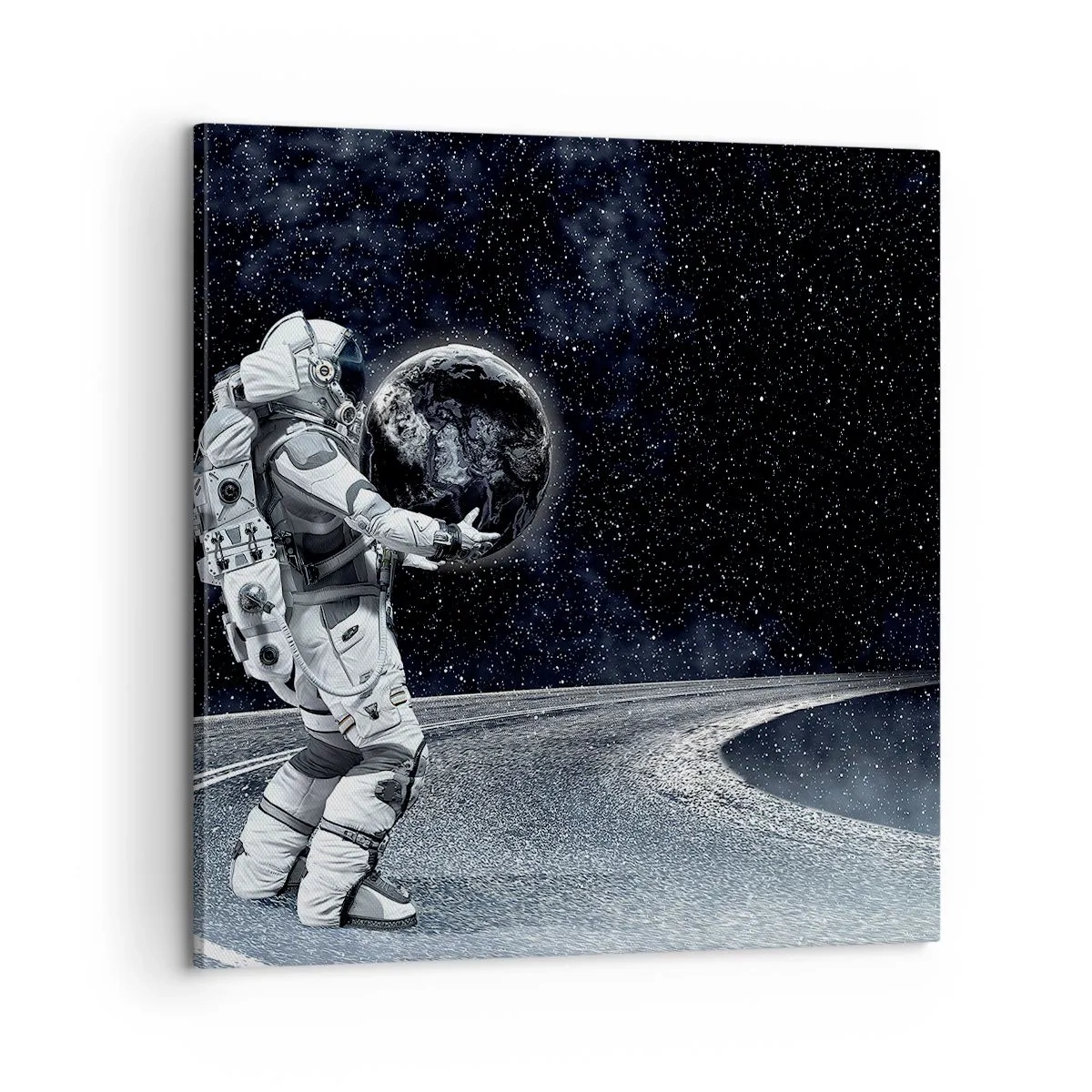 Lærredstryk - Billede på lærred - På Mælkevejen - 60x60 cm