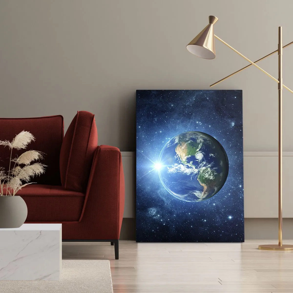 Lærredstryk - Billede på lærred - Vi er i himlen - 50x70 cm