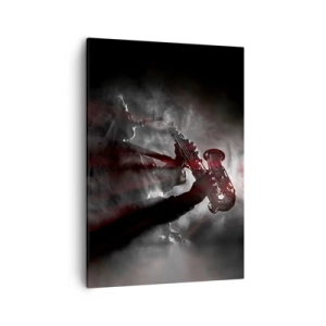Lærredstryk - Billede på lærred - I jazzens dampe - 50x70 cm
