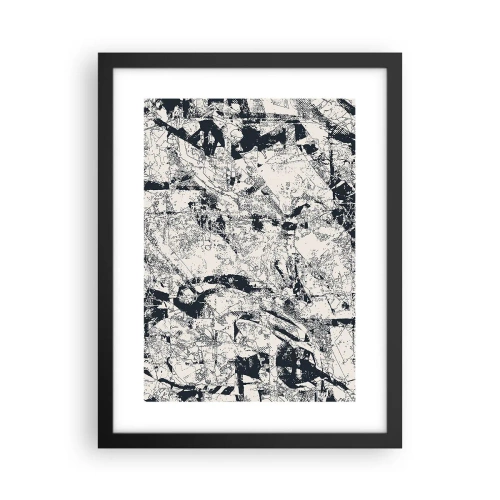 Plakat i sort ramme - Modsætningernes gennemtrængning - 30x40 cm