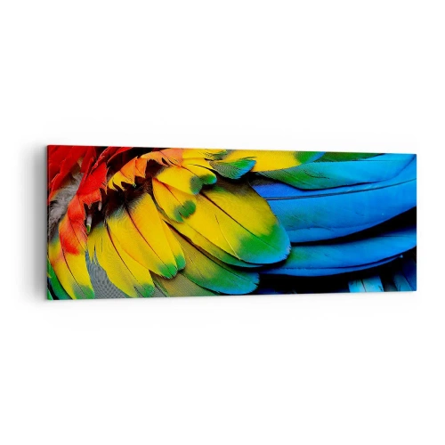 Lærredstryk - Billede på lærred - Paradisfugl - 140x50 cm