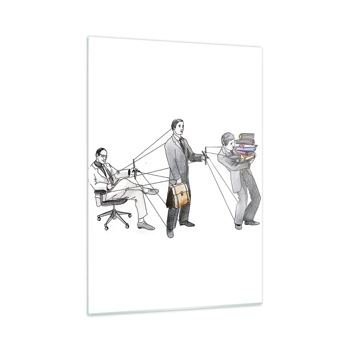 Billede på glas - Enhver har sin herre - 50x70 cm