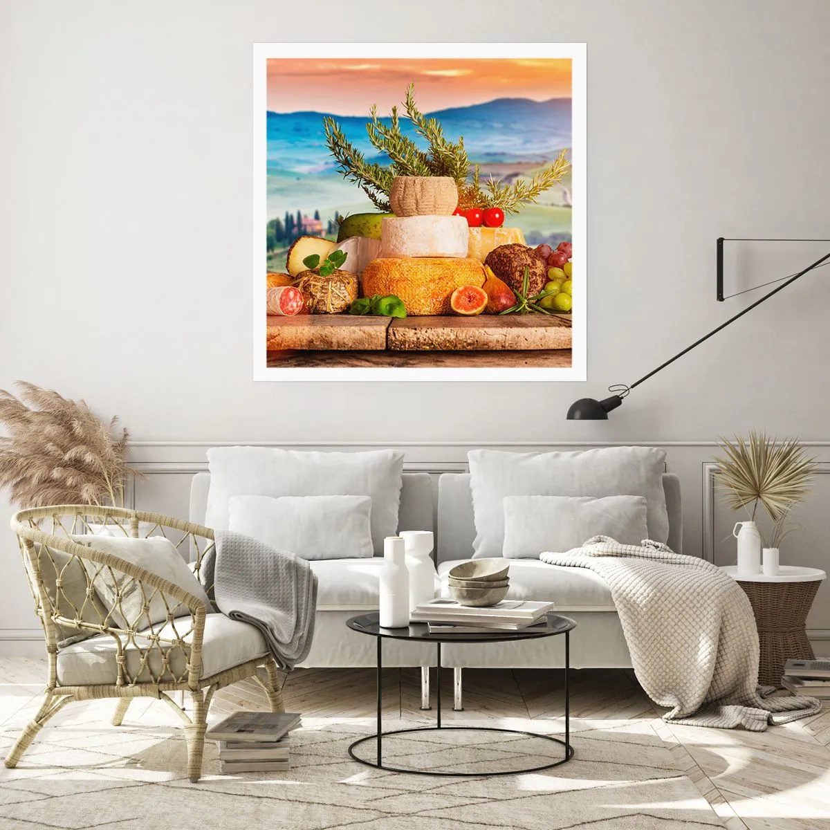 Plakat - Italiensk livsglæde - 30x30 cm