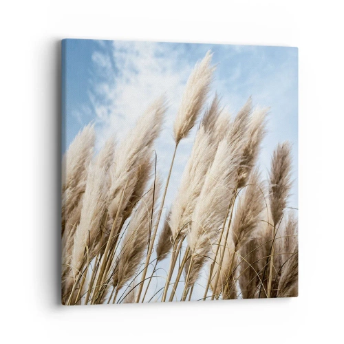 Lærredstryk - Billede på lærred - Solrig og blæsende kærtegn - 40x40 cm