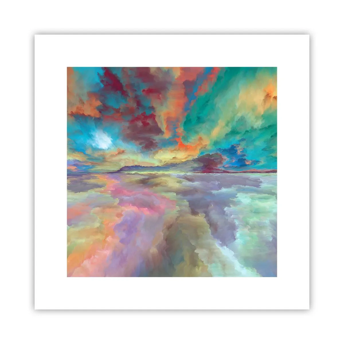 Plakat - To himle - 30x30 cm