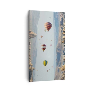 Lærredstryk - Billede på lærred - Alt er muligt her - 45x80 cm