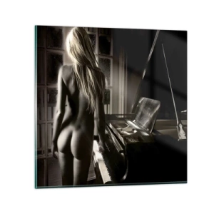 Billede på glas - Aftenens perfekte harmoni - 60x60 cm