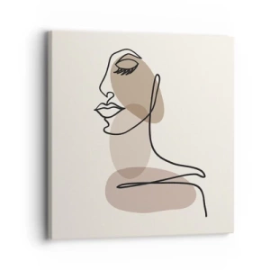 Lærredstryk - Billede på lærred - Lytter til sig selv - 30x30 cm