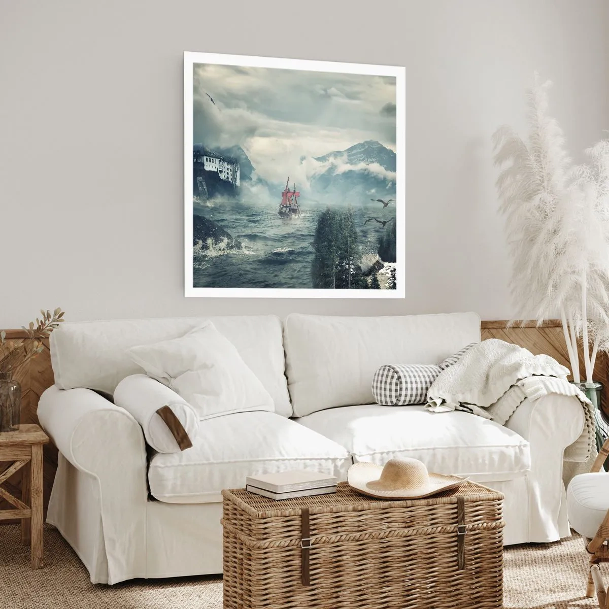 Plakat - På magiske vande - 40x40 cm