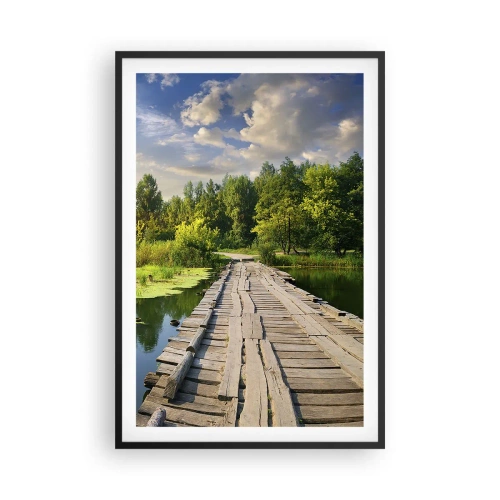 Plakat i sort ramme - Sommer, sommer overalt - 61x91 cm