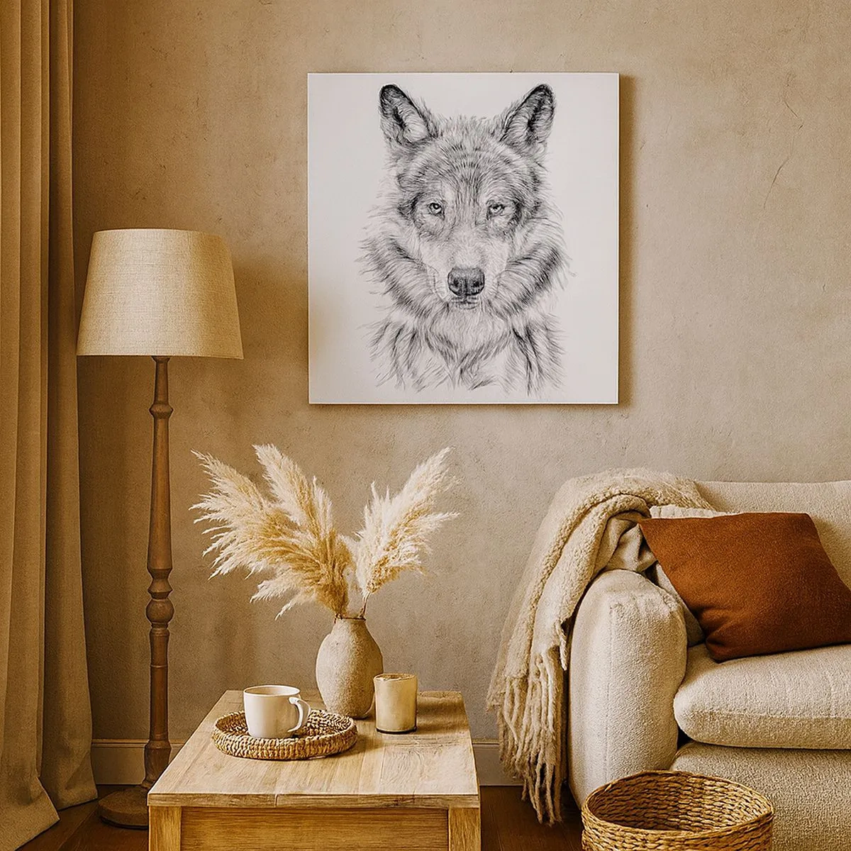 Lærredstryk - Billede på lærred - En født leder - 30x30 cm