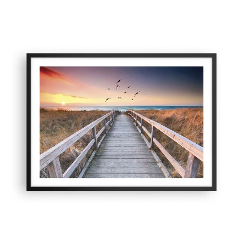 Plakat i sort ramme - Rummet med højder - 70x50 cm