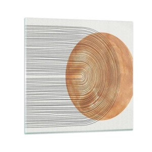 Billede på glas - En solrig komposition - 30x30 cm