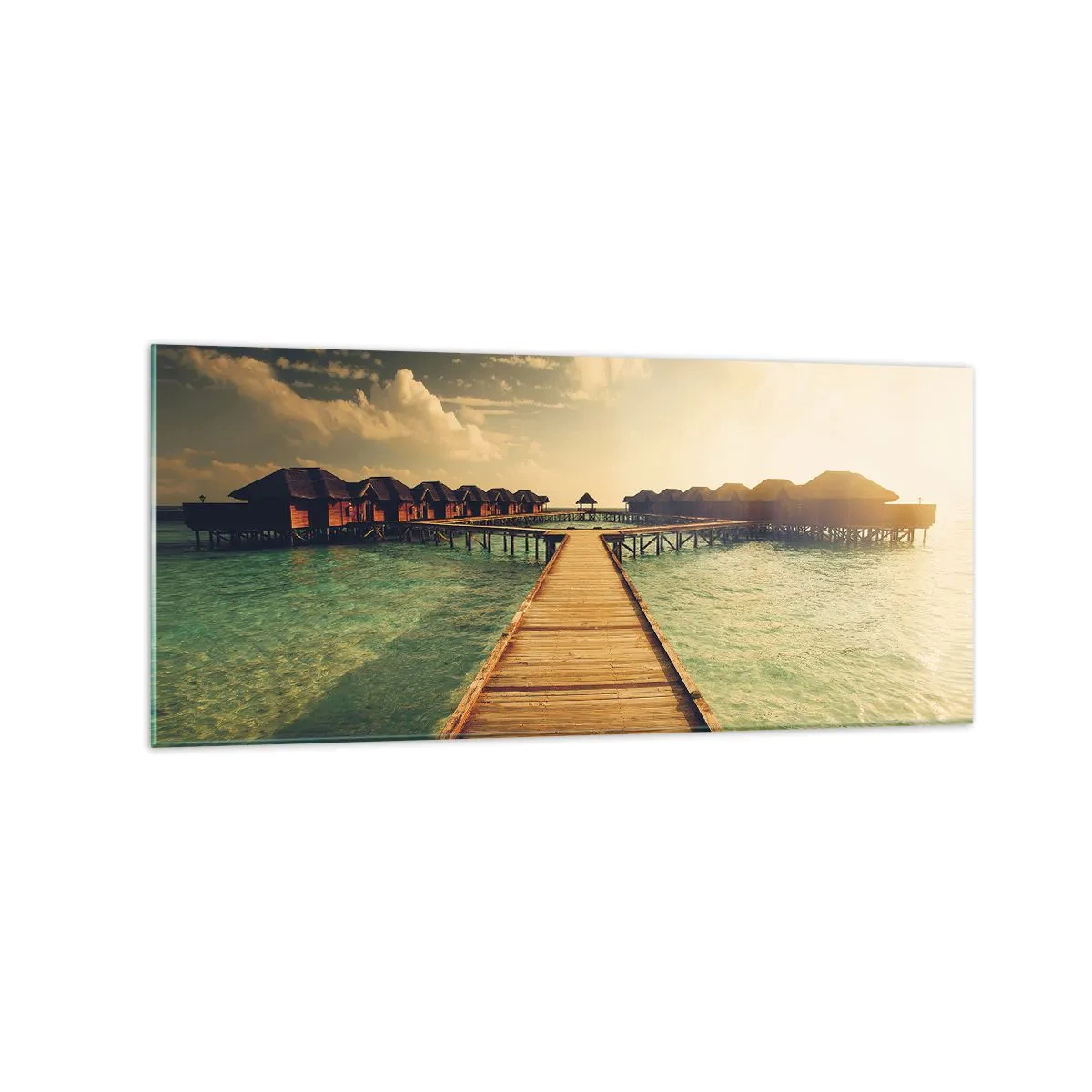 Billede på glas - En varm invitation - 120x50 cm