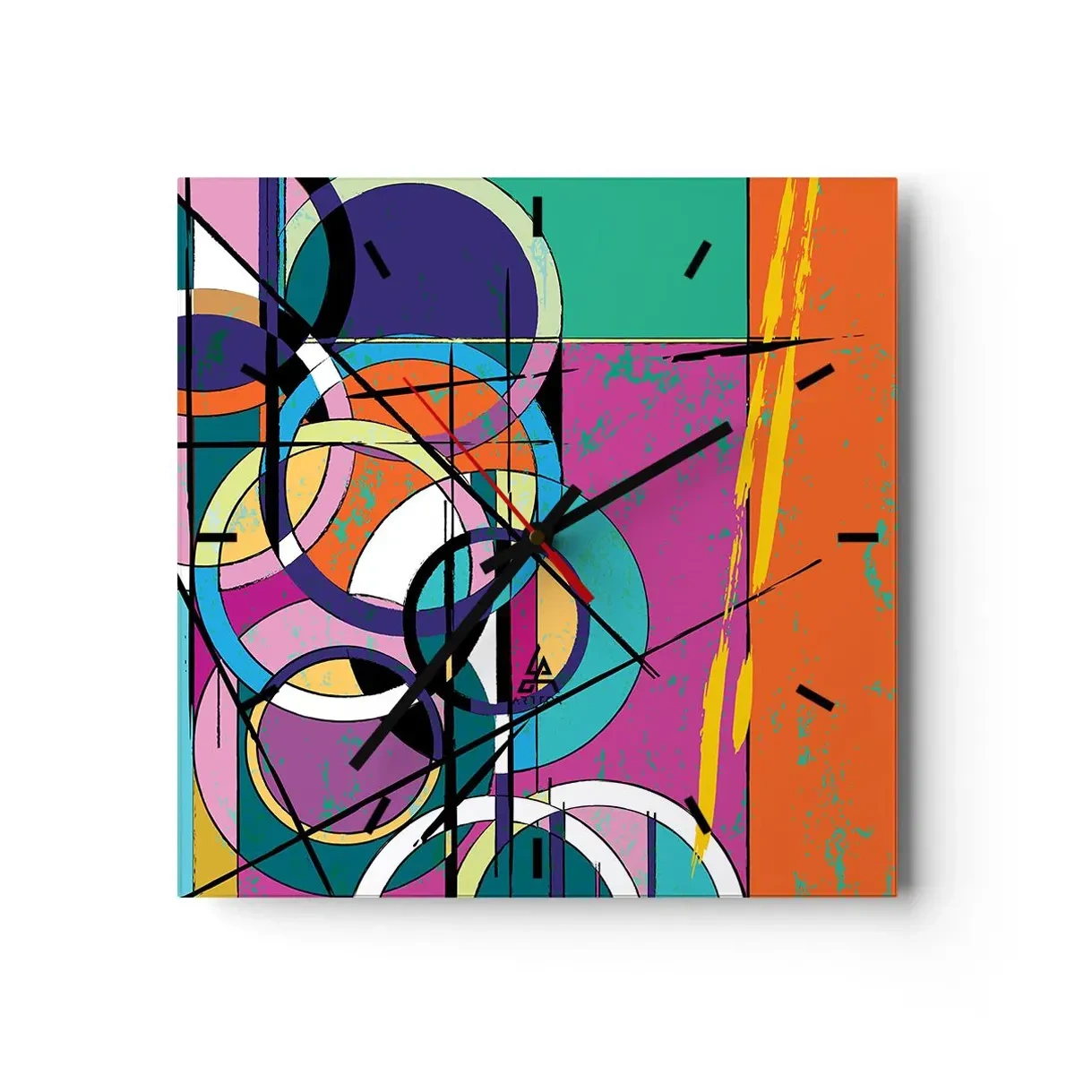 Vægur, Uret - Hjul for hjul - 30x30 cm
