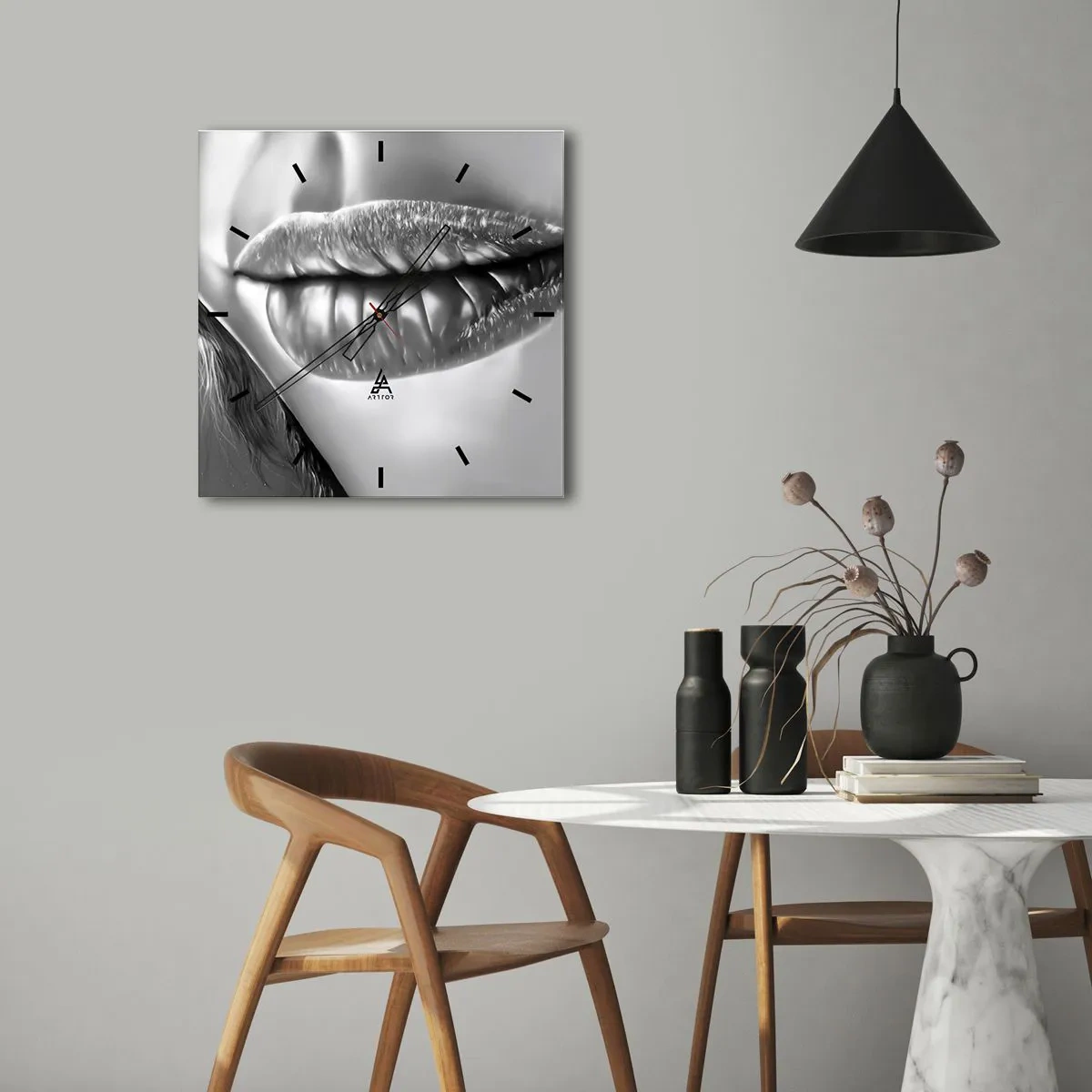 Vægur, Uret - Jeg ved, hvad du tænker... - 30x30 cm