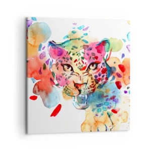 Lærredstryk - Billede på lærred - Skønheden og udyret - 50x50 cm