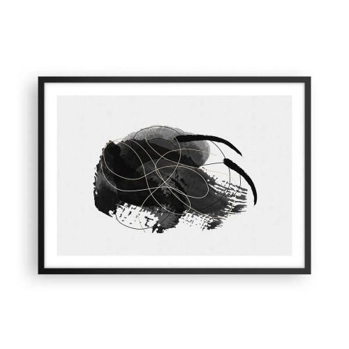 Plakat i sort ramme - Kom frem fra det sorte - 70x50 cm