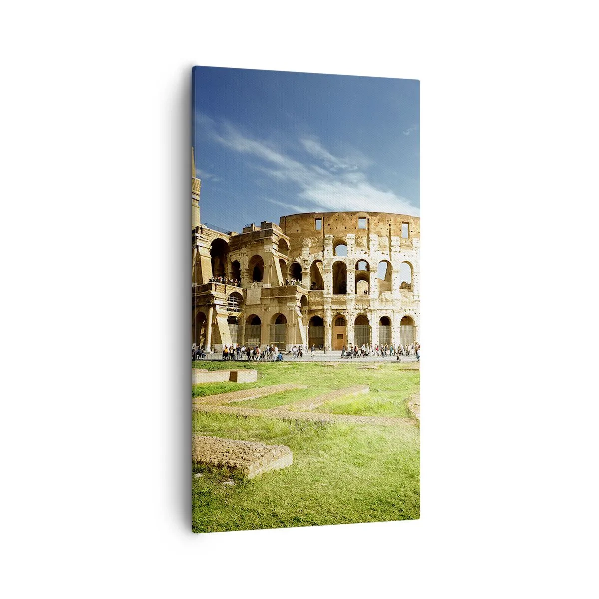 Lærredstryk - Billede på lærred - Du kan stadig høre våbenklirren - 55x100 cm