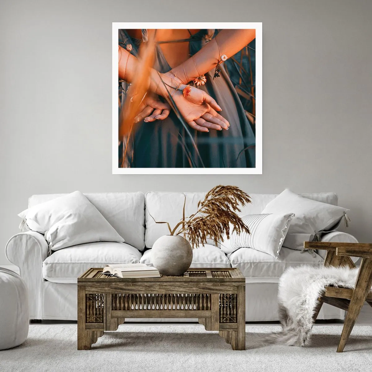 Plakat - Forbundet med naturen - 60x60 cm