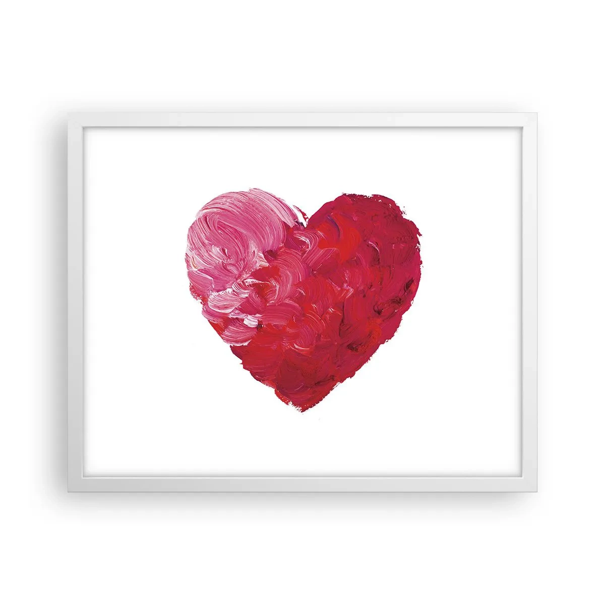 Plakat i hvid ramme - All you need is love - 50x40 cm