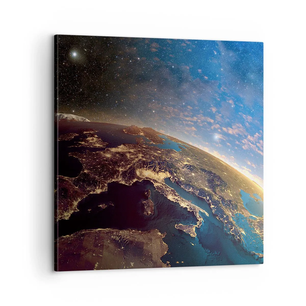 Lærredstryk - Billede på lærred - Lad os se på hinanden på afstand - 60x60 cm