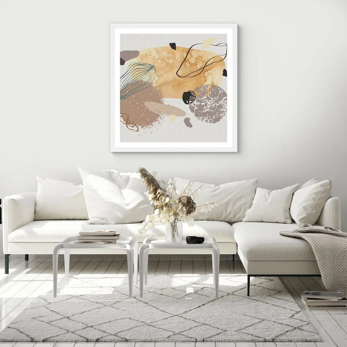 Plakat i hvid ramme - Anvendt plumkologi - 30x30 cm