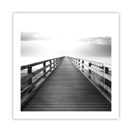 Plakat - Ind i det fjerne… - 50x50 cm