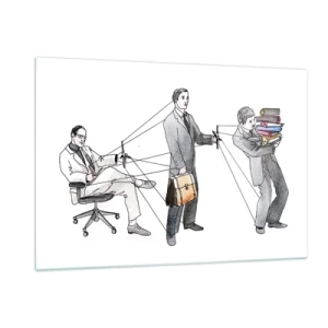 Billede på glas - Enhver har sin herre - 120x80 cm