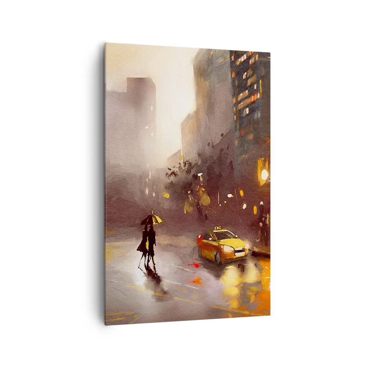 Lærredstryk - Billede på lærred - Til New Yorks lys - 80x120 cm