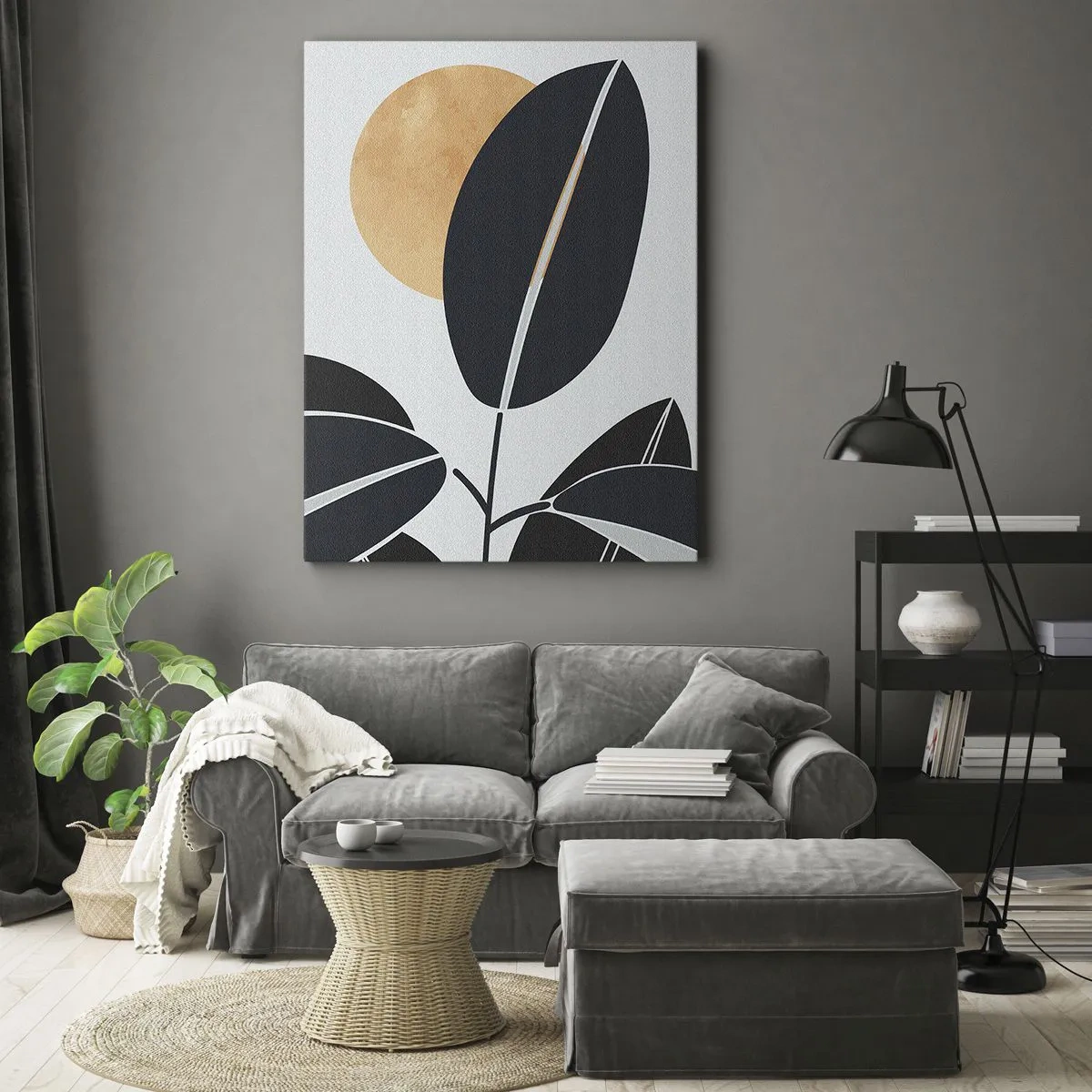 Lærredstryk - Billede på lærred - En dag med varm sommer - 50x70 cm
