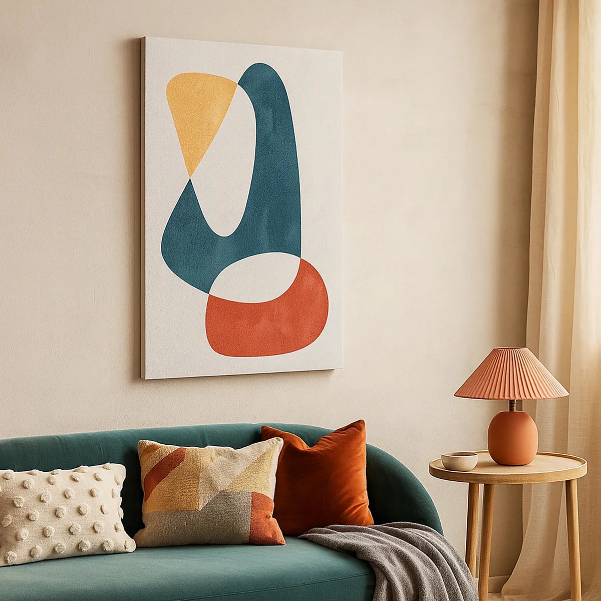 Lærredstryk - Billede på lærred - Påvirkninger og metamorfoser - 50x70 cm