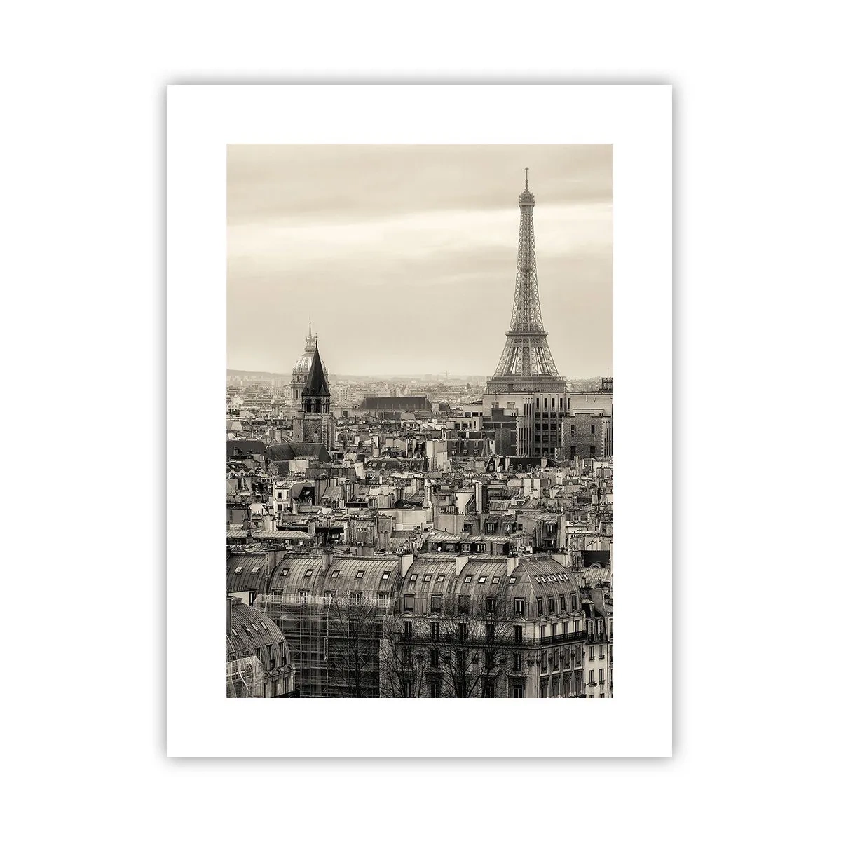Plakat - Over Paris' hustage - 30x40 cm