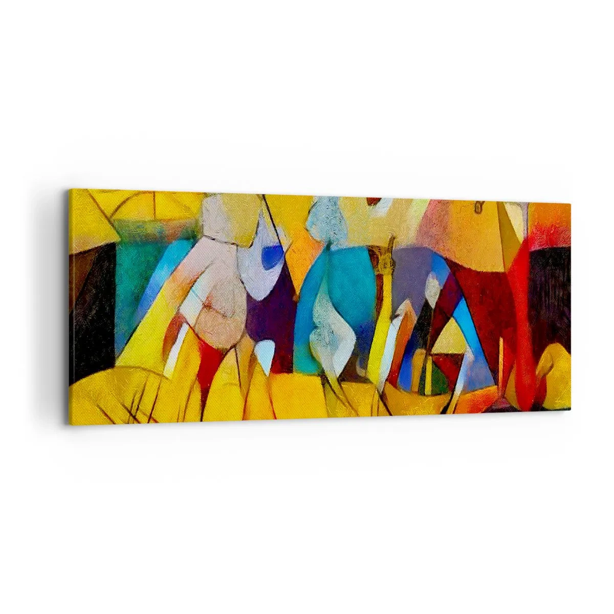Lærredstryk - Billede på lærred - Sol - liv - glæde - 120x50 cm