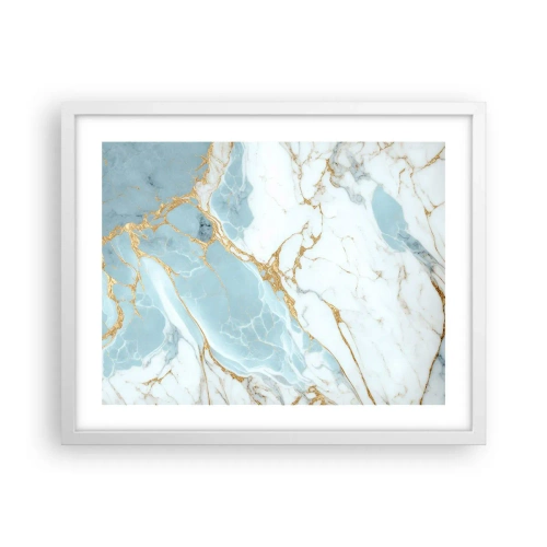 Plakat i hvid ramme - Rigdom af sten - 50x40 cm